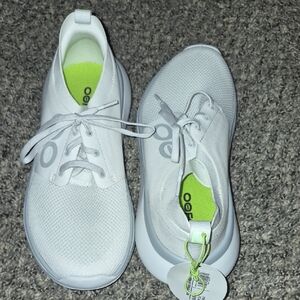 White Womans Comfy Sneakers